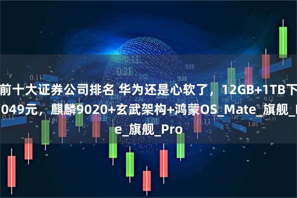 前十大证券公司排名 华为还是心软了，12GB+1TB下跌1049元，麒麟9020+玄武架构+鸿蒙OS_Mate_旗舰_Pro