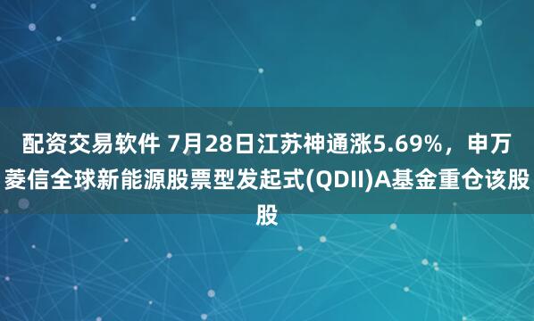 配资交易软件 7月28日江苏神通涨5.69%，申万菱信全球新能源股票型发起式(QDII)A基金重仓该股